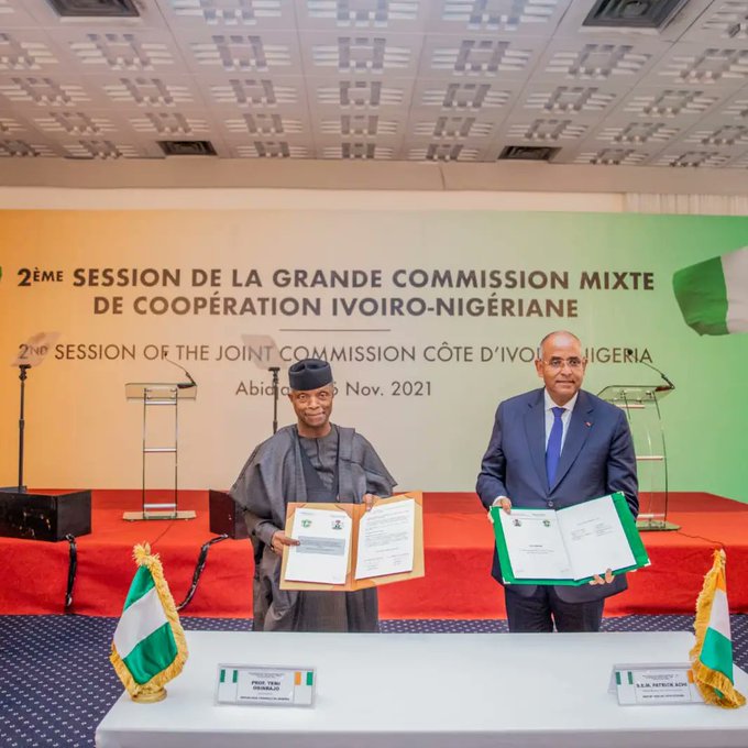 09 accords bilatéraux entre la Côte d’Ivoire et le Nigeria signés à Abidjan