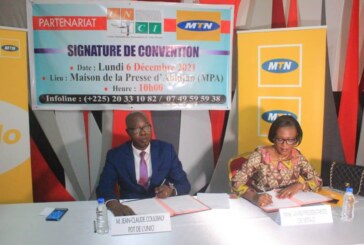07 millions de FCFA d’investissements tissés entre l’UNJCI et MTN-CI, pour le renforcement des capacités des journalistes ivoiriens à Abidjan